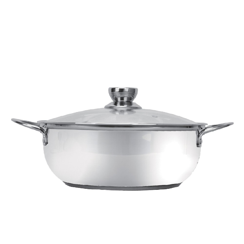 Nồi lẩu  Vietcook nắp kính 3 đáy 28cm 