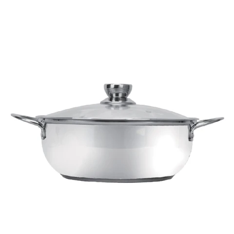 Nồi lẩu  Vietcook nắp kính 3 đáy 28cm 