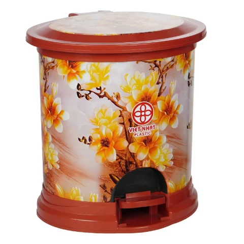 Thùng rác bật ovan trung Việt Nhật   8007