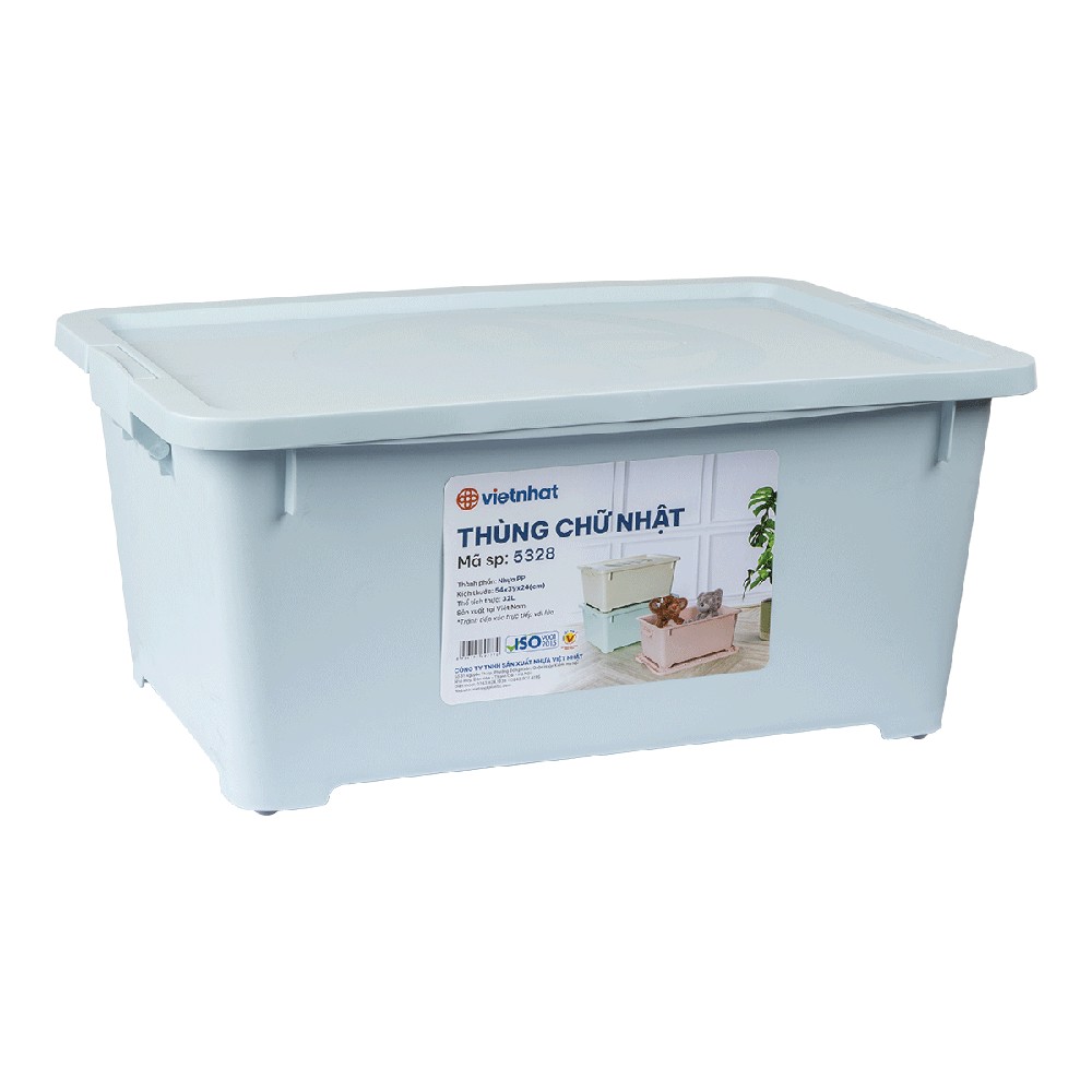 Thùng nhựa chữ nhật Việt Nhật   5328
