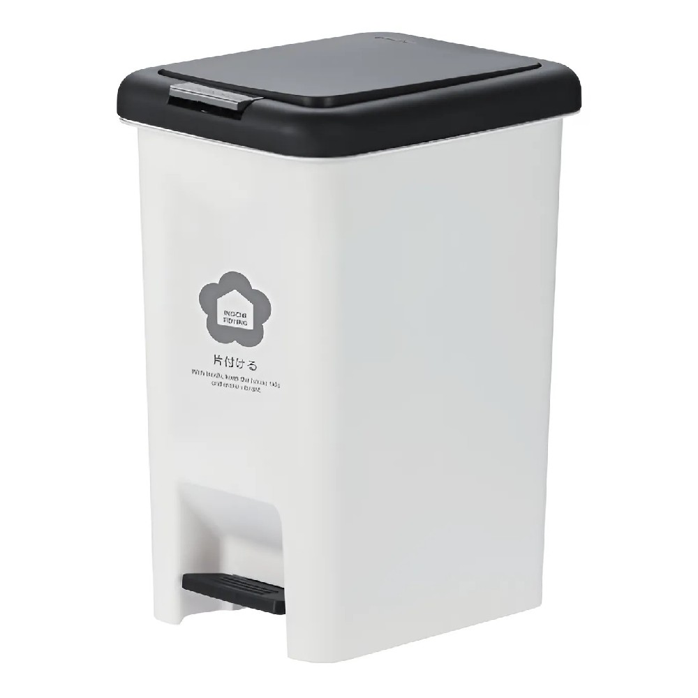 Thùng rác đạp  hiro  chữ nhật có lõi 10L 