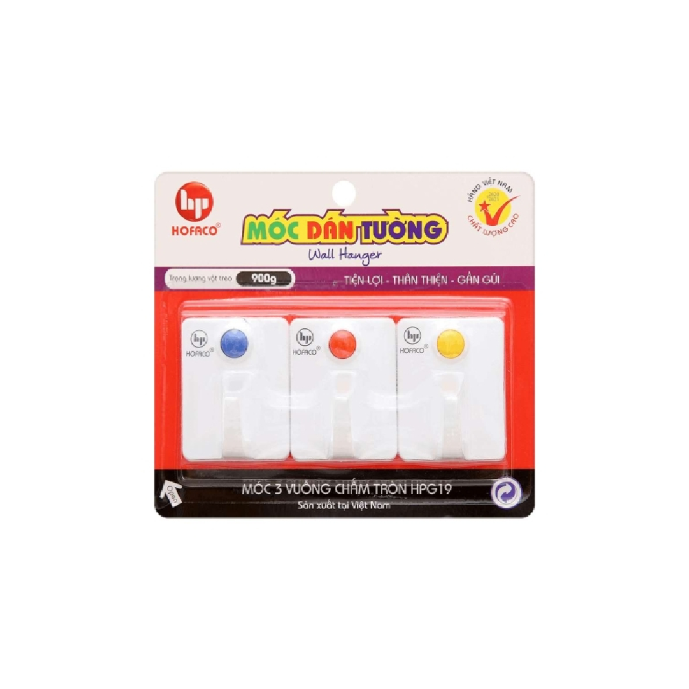 Móc dán tường 3 Ovan inox Hofaco  Hofaco   G171