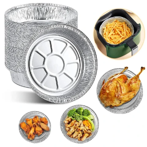Khay giấy bạc   lót nồi chiên   D5