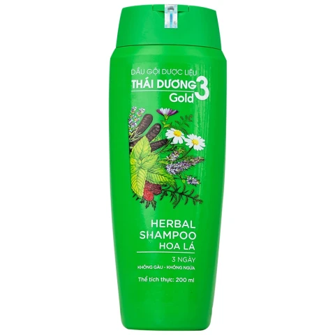 Dầu gội dược liệu Thái Dương 3  hoa lá  200ml