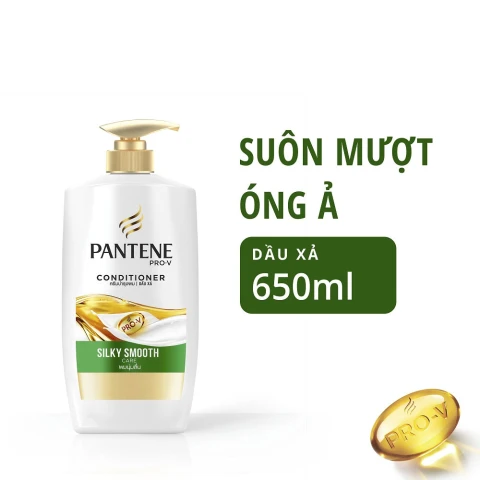 Dầu xả  Pantene mượt mà óng ả  650ml