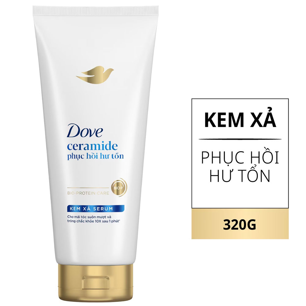 DOVE Kem Xả Serum Ceramide Phục Hồi Hư Tổn 300g/12 Tuýp