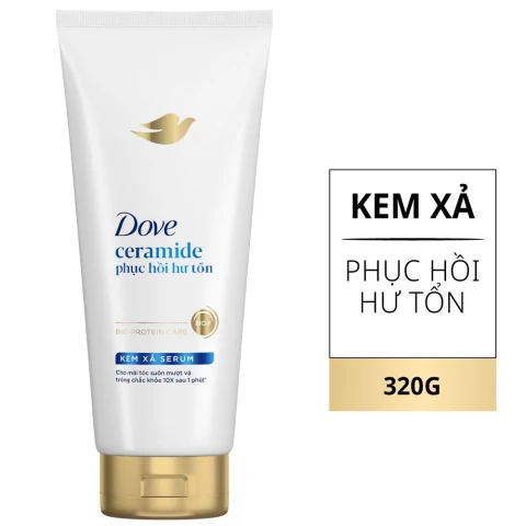DOVE Kem Xả Serum Ceramide Phục Hồi Hư Tổn 300g/12 Tuýp