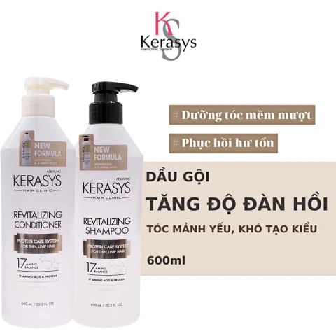 Bộ gội xả Kerasys Revitalizing 600ml   600ml 