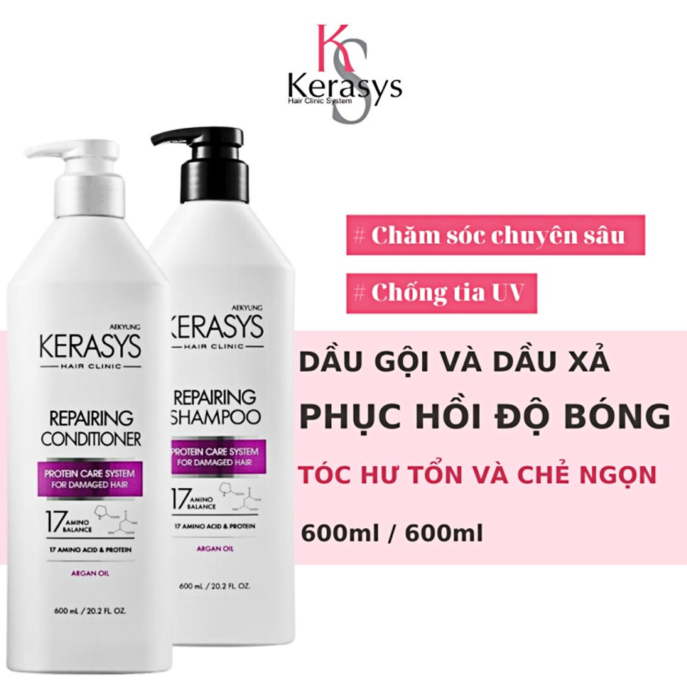 Bộ gội xả Kerasys Repairing   600ml   600ml