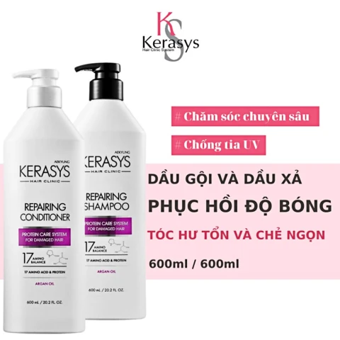 Bộ gội xả Kerasys Repairing   600ml   600ml