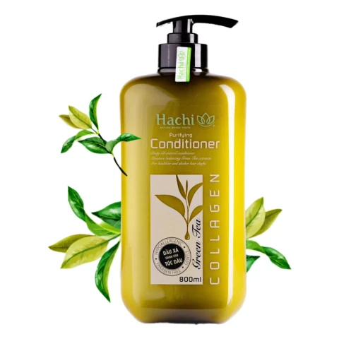 Dầu xả  Hachi trà xanh dành cho tóc dầu 500ml