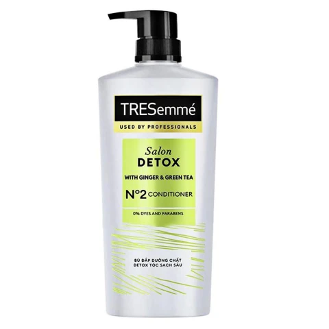 Dầu xả  Tresemme salon detox gừng và trà xanh   620g