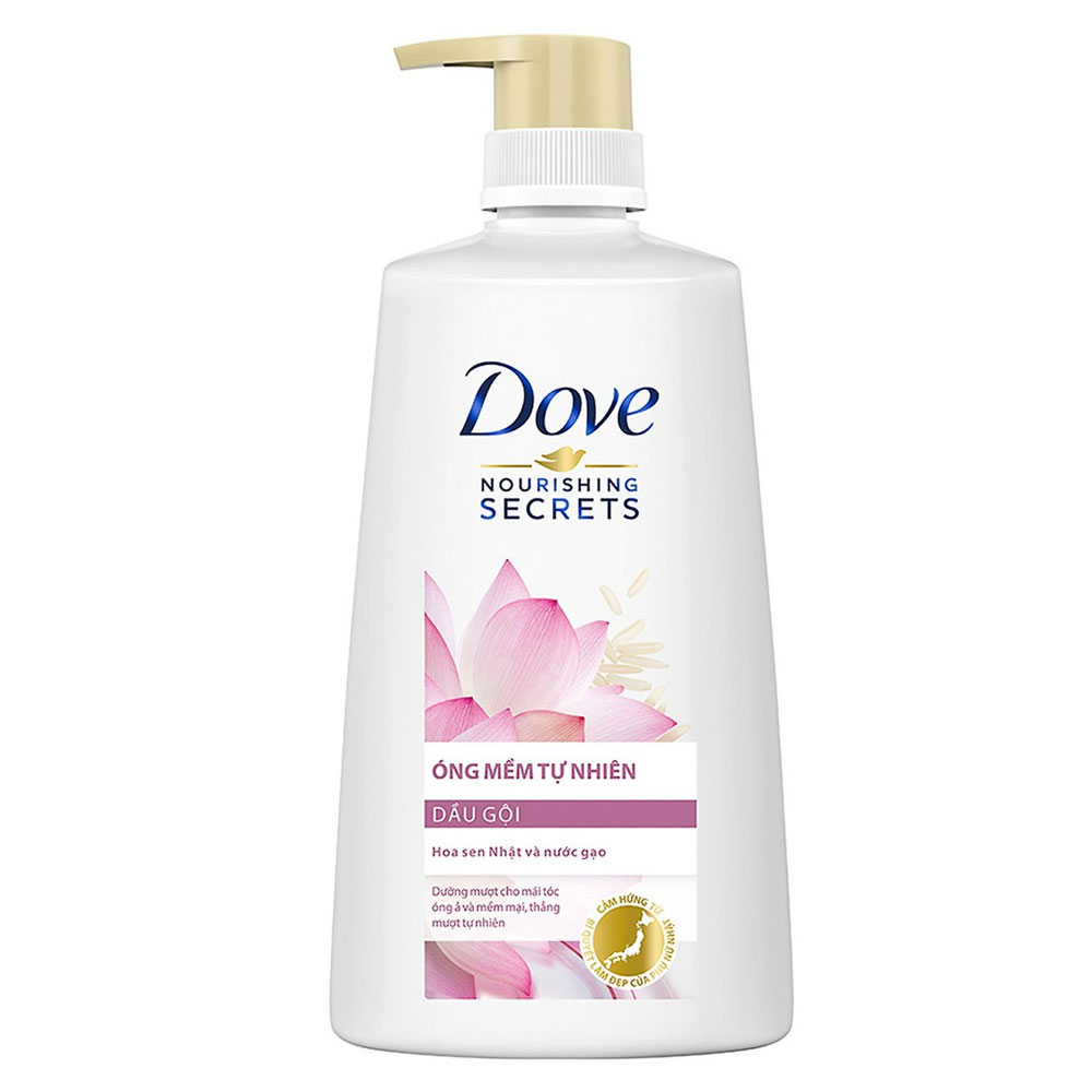 Dầu xả Dove hoa sen óng mềm tự nhiên 610g/8