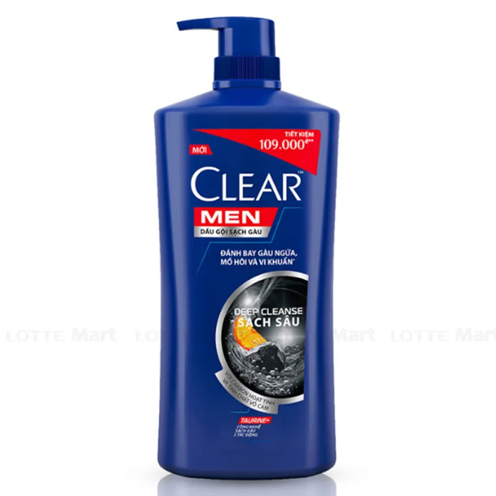 Dầu gội  Clear men  Deep cleane sạch sâu   900g