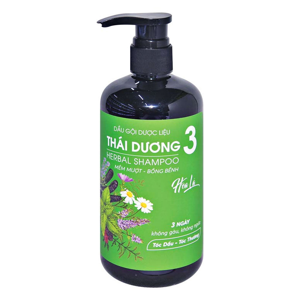 Dầu gội dược liệu Thái Dương 3   hoa lá  500ml