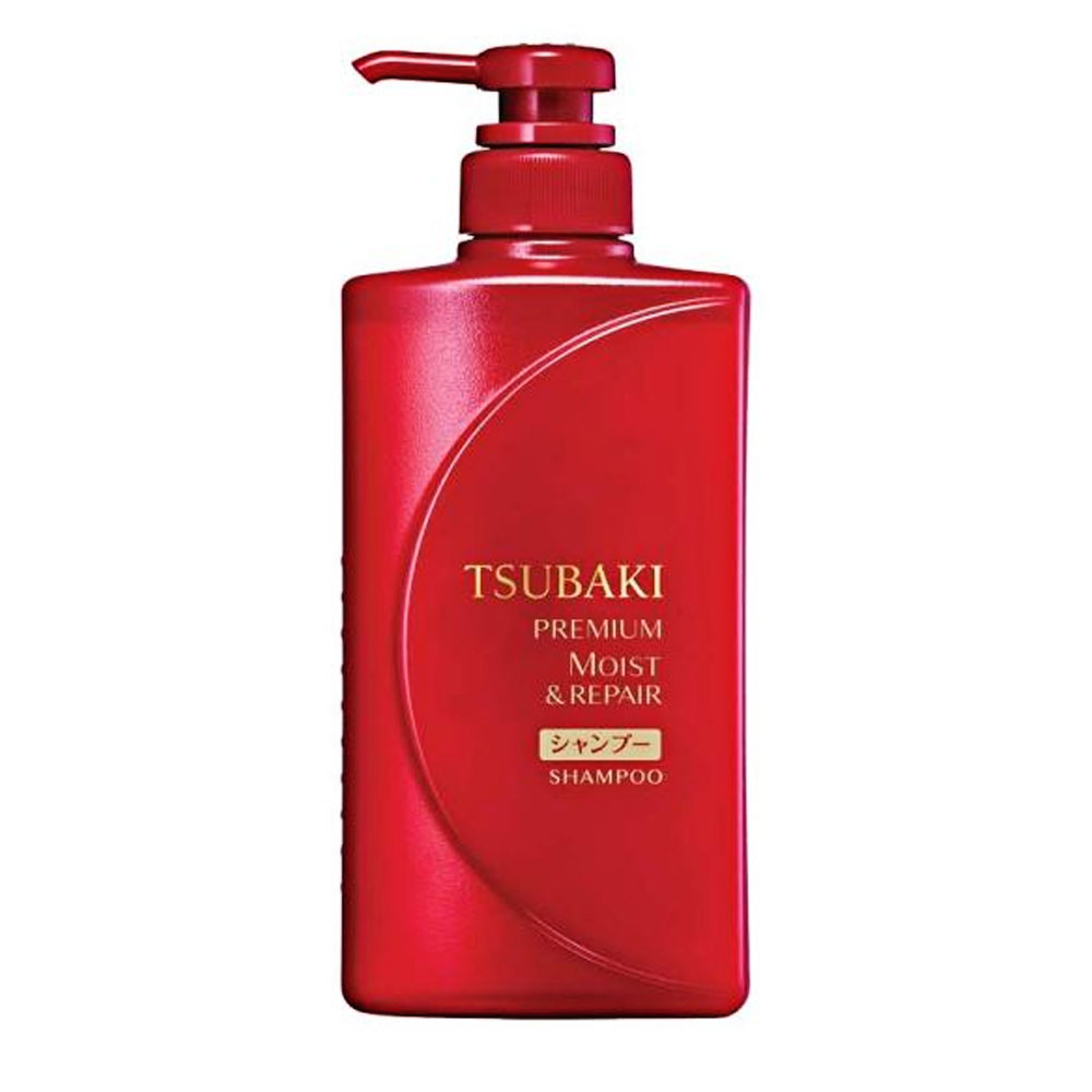 Dầu gội dưỡng tóc bóng mượt Tsubaki premium moist đỏ 450ml/490ml/9