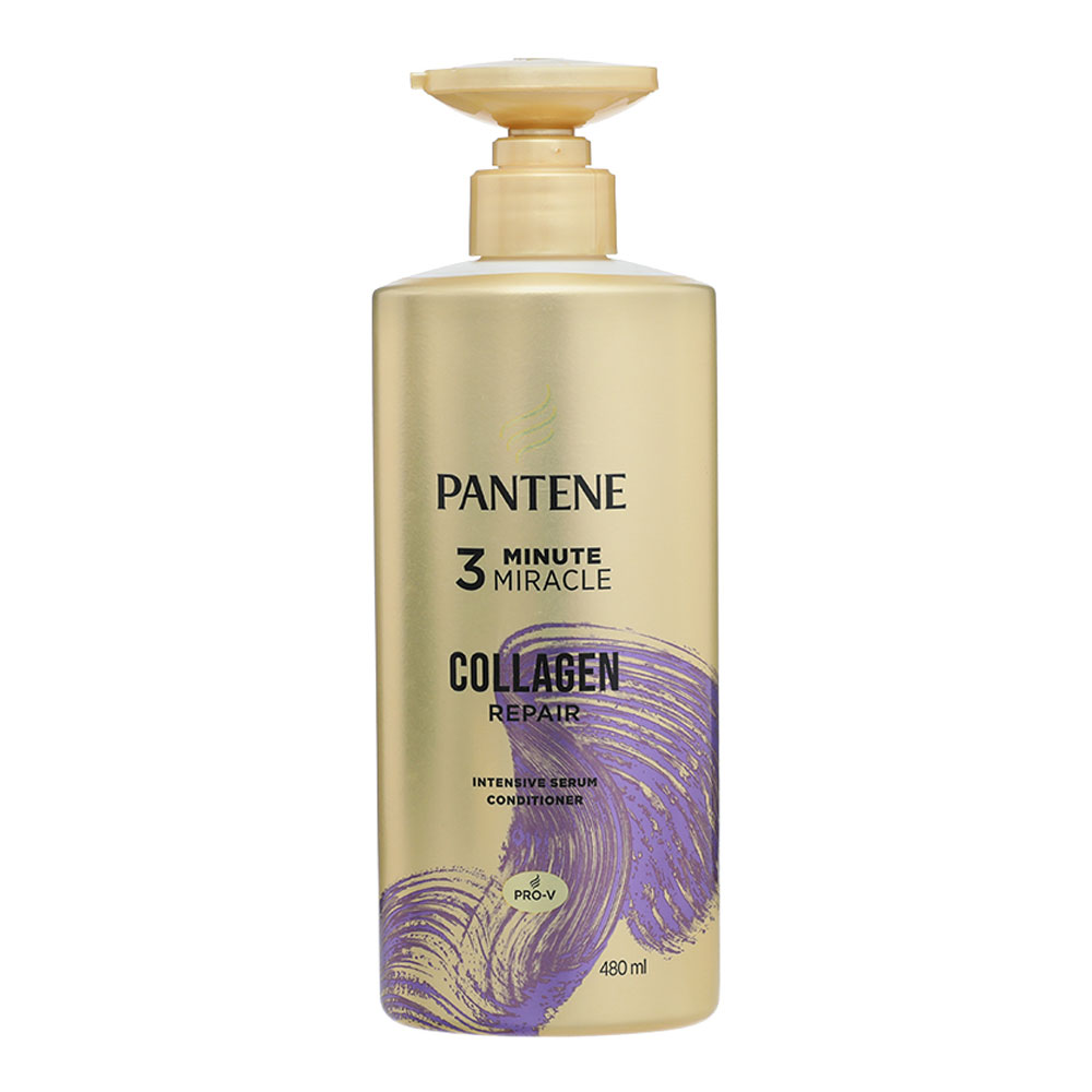 Dầu xả  Pantene Collagen 3 phút chăm sóc hư tổn  480ml