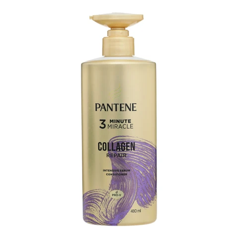 Dầu xả  Pantene Collagen 3 phút chăm sóc hư tổn  480ml