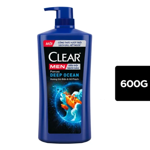 Dầu gội  Clear Men hương nước hoa biển  phách  600g