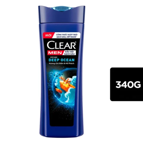 Clear men DG  H.nước hoa biển và hổ phách 340g/12@