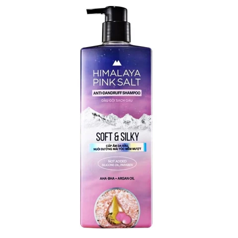 Dầu gội  Himalaya muối hồng mềm mượt óng ả 650ml