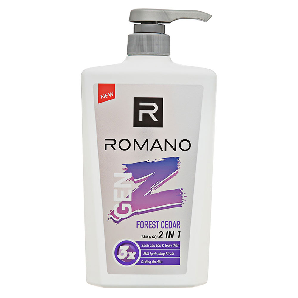 Dầu gội  Romano Gen Z 3x Forest Cedar  610g