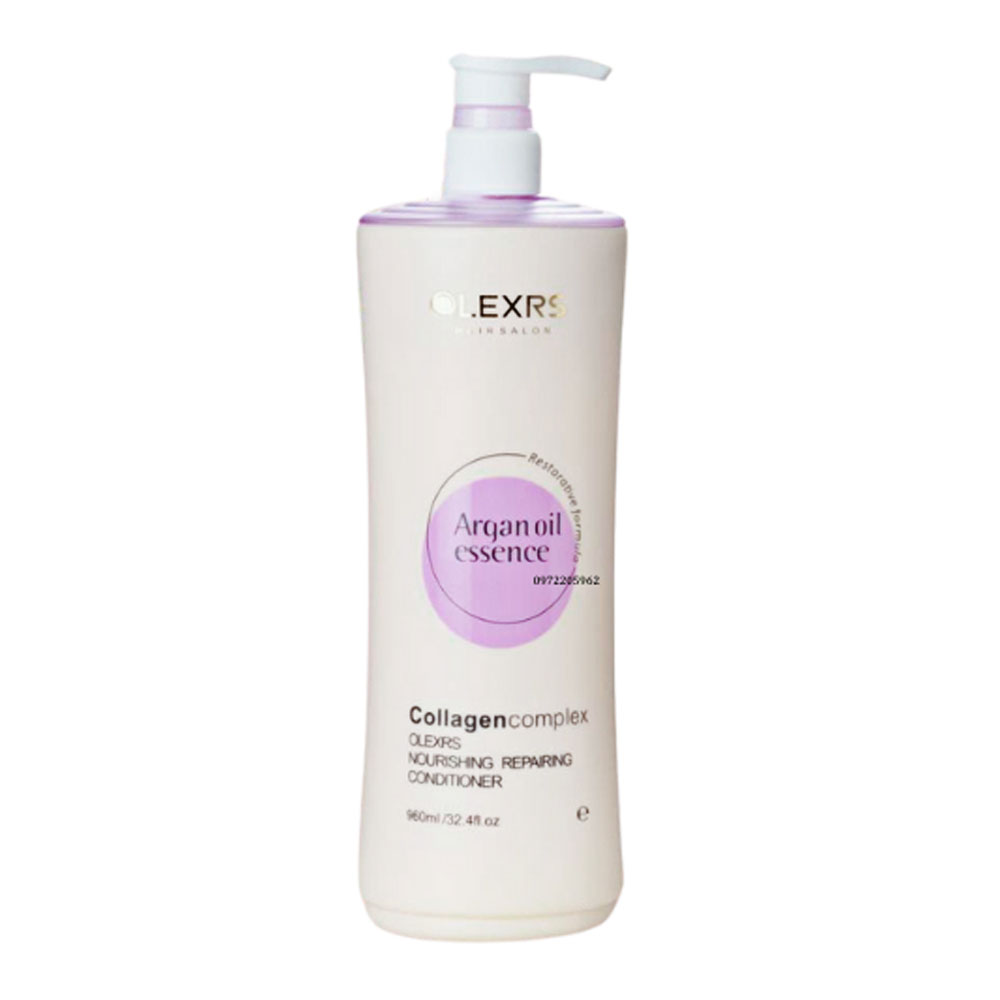 Dầu xả Olexrs  phục hồi và giữ màu cho tóc  chai tím 960ml