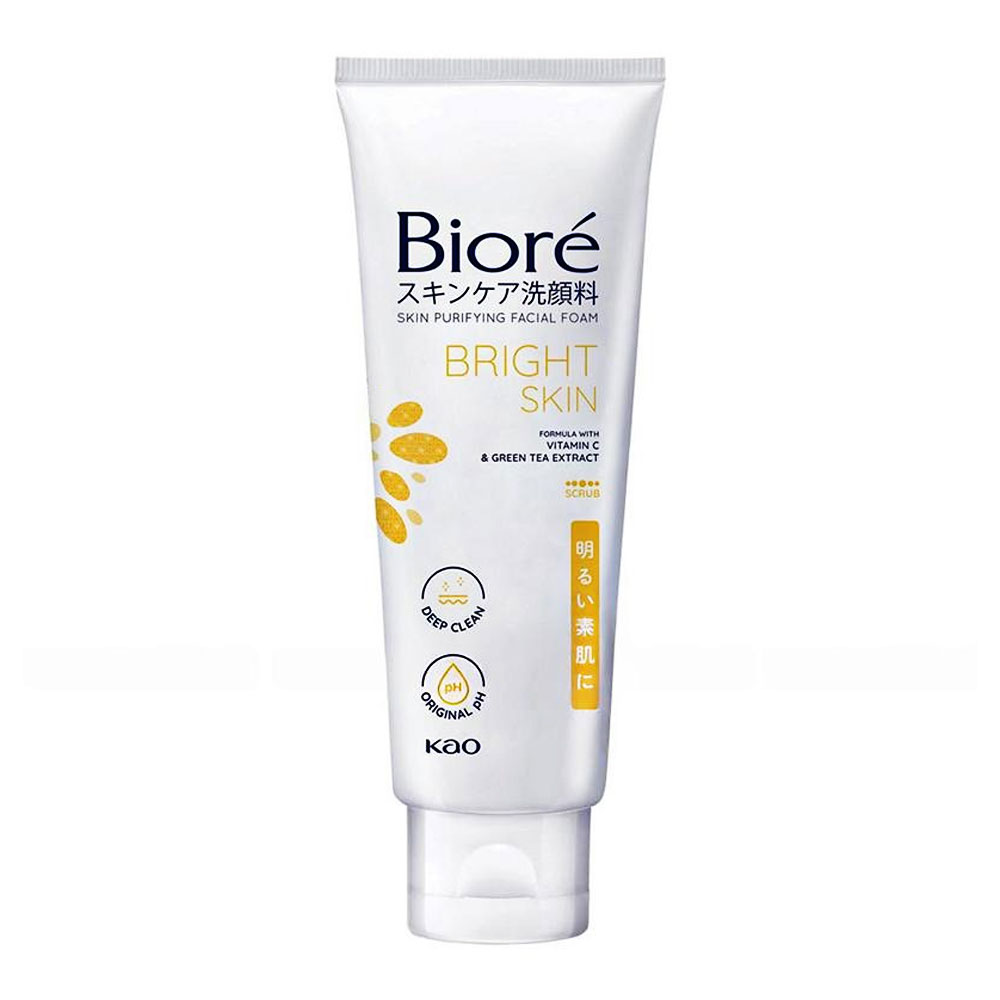 Sữa rửa mặt Biore trắng hồng tự nhiên  100g