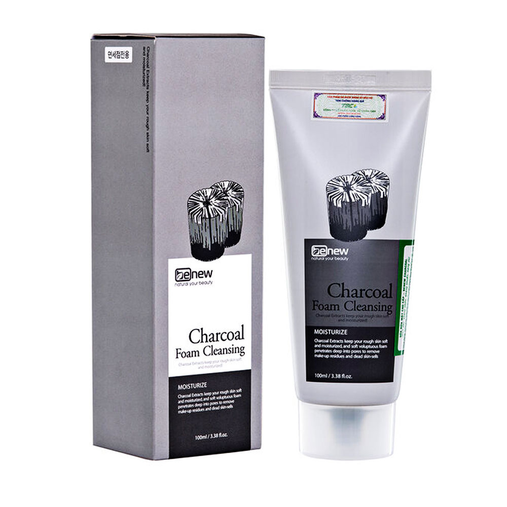 Sữa rửa mặt Benew Charcoal than hoạt tính 100ml