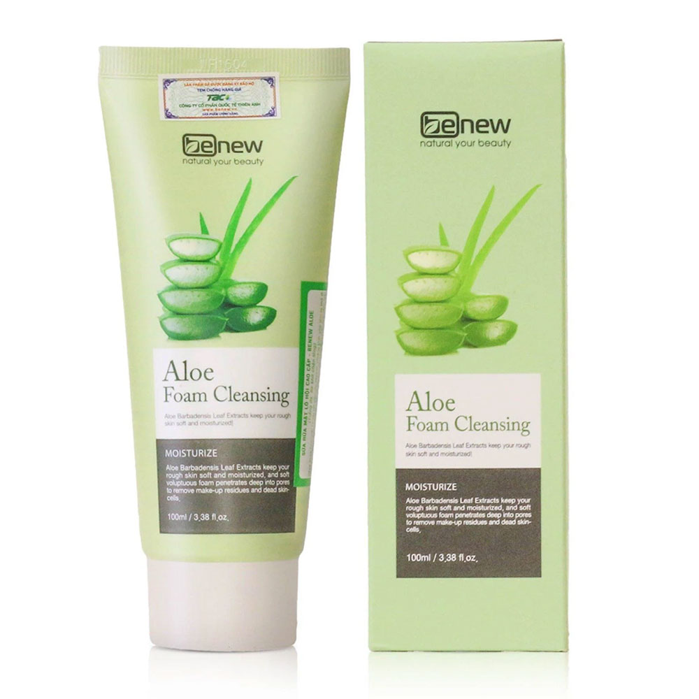 Sữa rửa mặt Benew Aloe Tchất lô hội  100ml