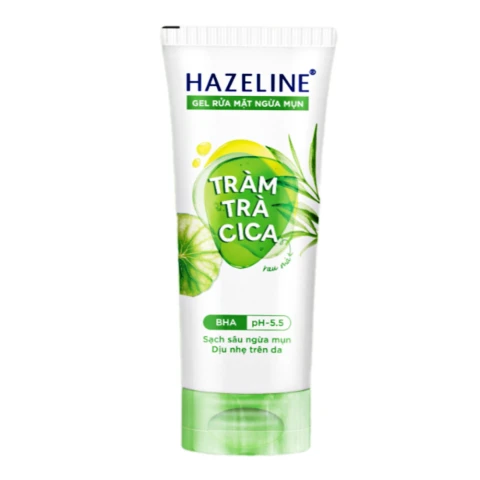 Sữa rửa mặt Hazeline Tràm trà Cica rau má   100g