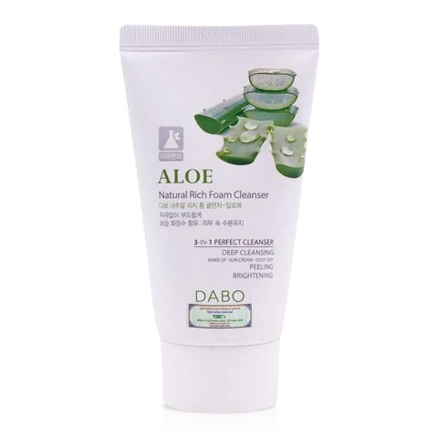 Sữa rửa mặt Dabo 3in1 lô hội  60ml