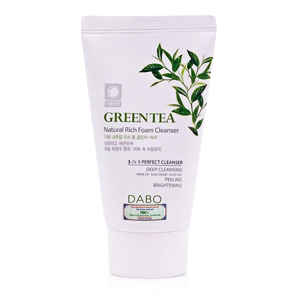 Sữa rửa mặt Dabo 3in1 trà xanh  60ml