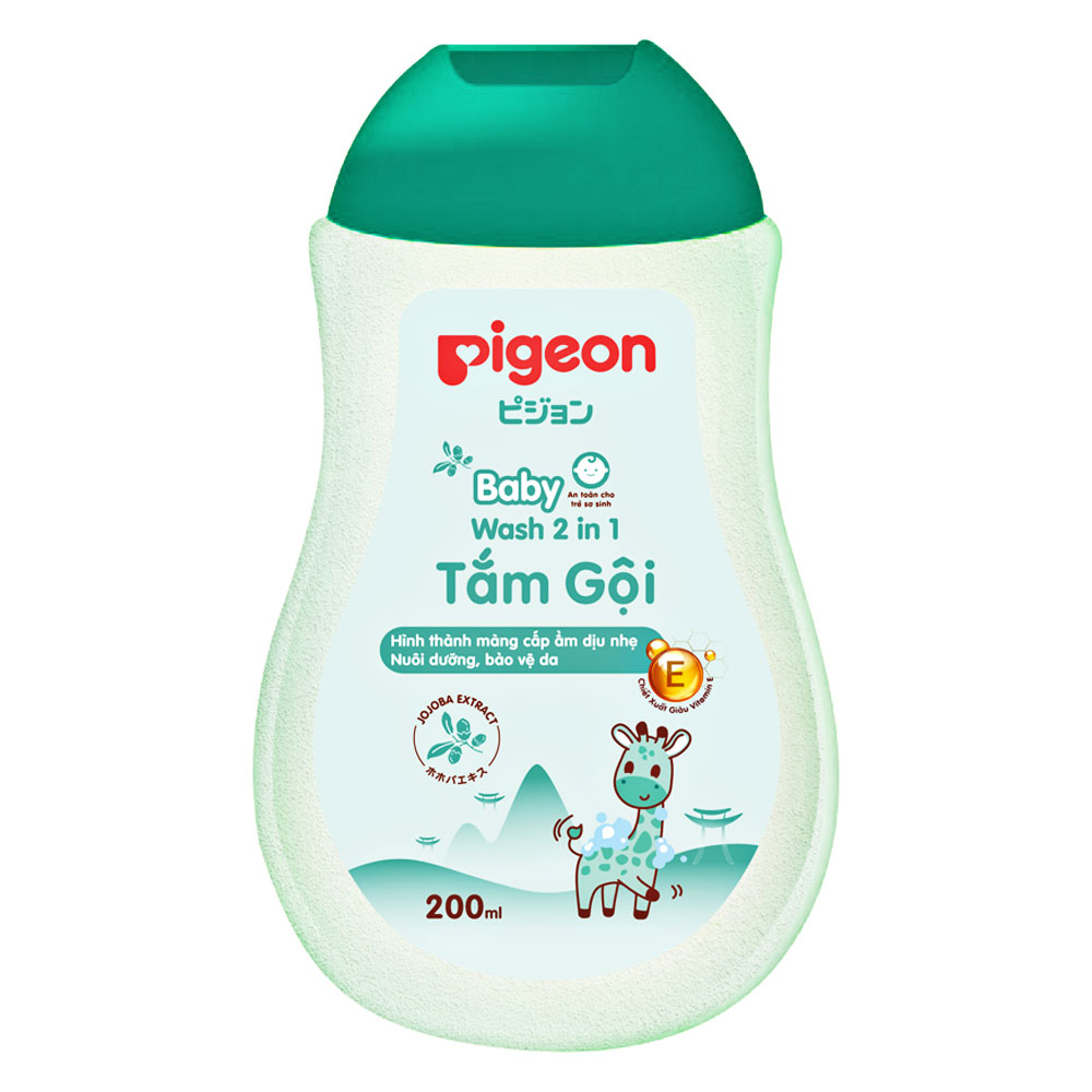 Sữa tắm gội trẻ em Pigeon 2in1 Jojoba  200ml