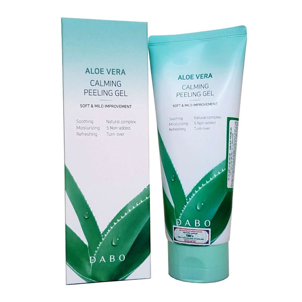 Tẩy tế bào chết Dabo cao cấp lô hội Alovea Calming 180ml