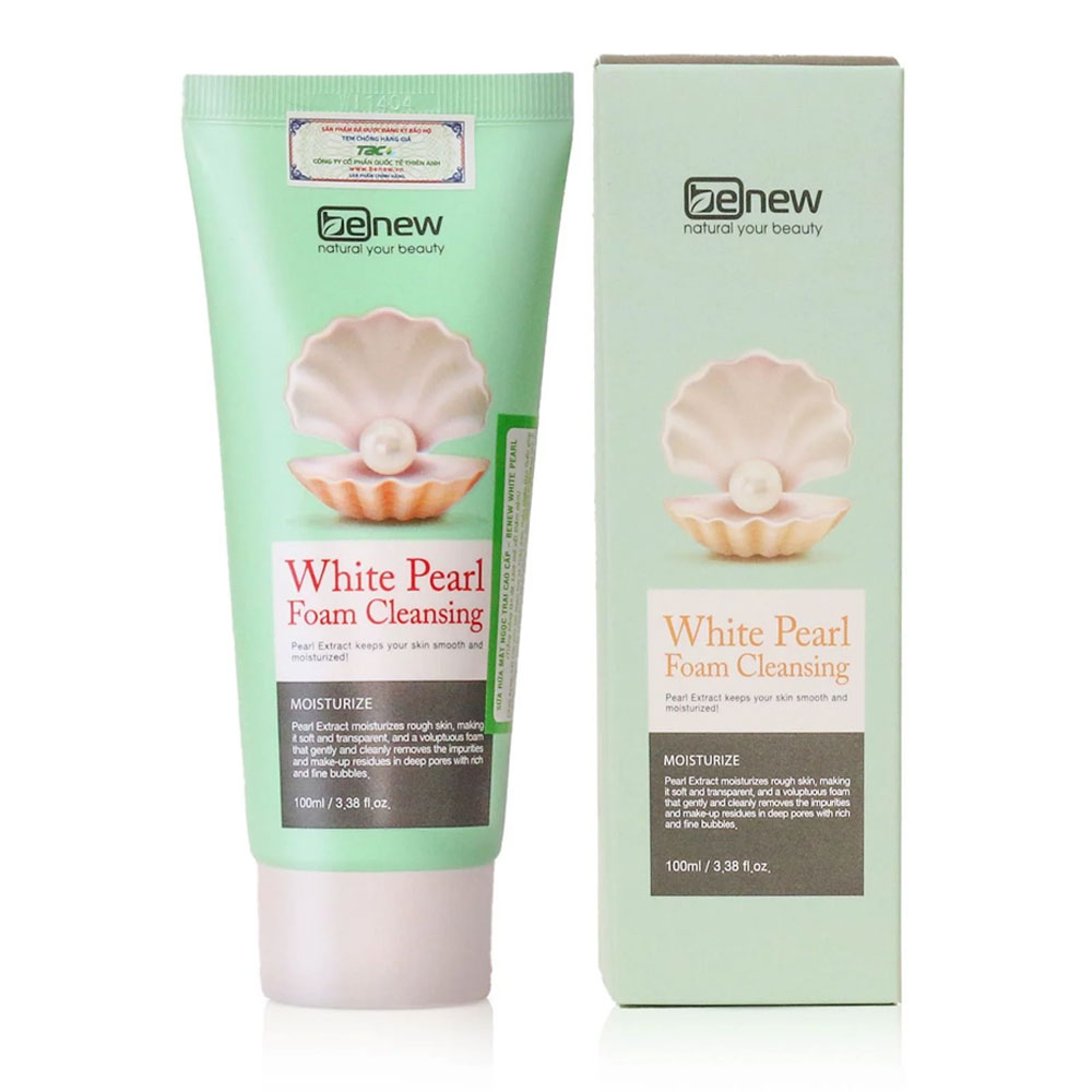 Sữa rửa mặt Benew  White Pearl ngọc trai  100ml