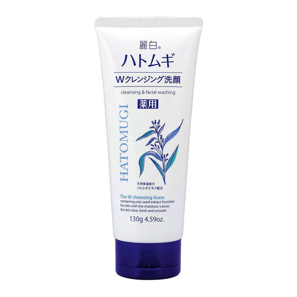 Sữa rửa mặt Hatomugi tẩy trang dưỡng ẩm sáng da  130g