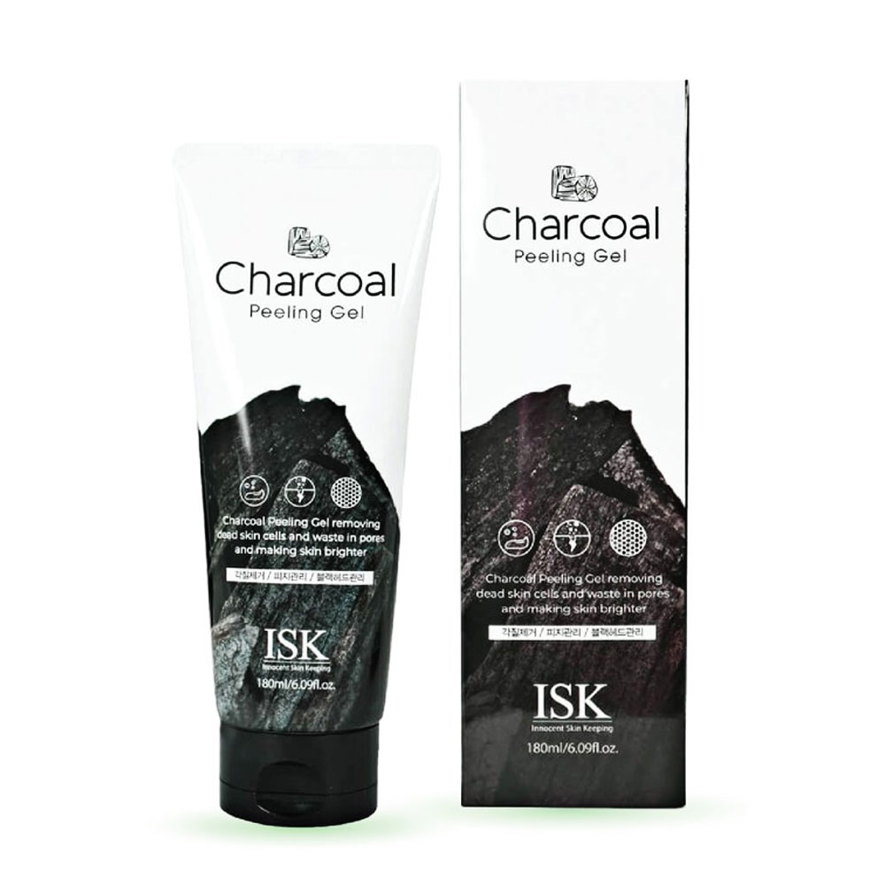 Tẩy tế bào chết ISK  than hoạt tính 180ml