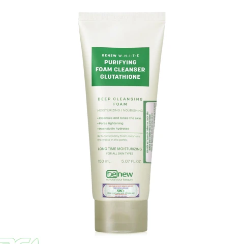 Sữa rửa mặt Benew  White Purifying Foam Cleanser Glutathione 150ml