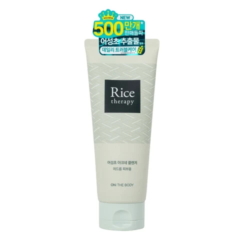 Sữa rửa mặt On The body  Rice therapy Heartleaf Acne Cleanser cho da mụn  150g
