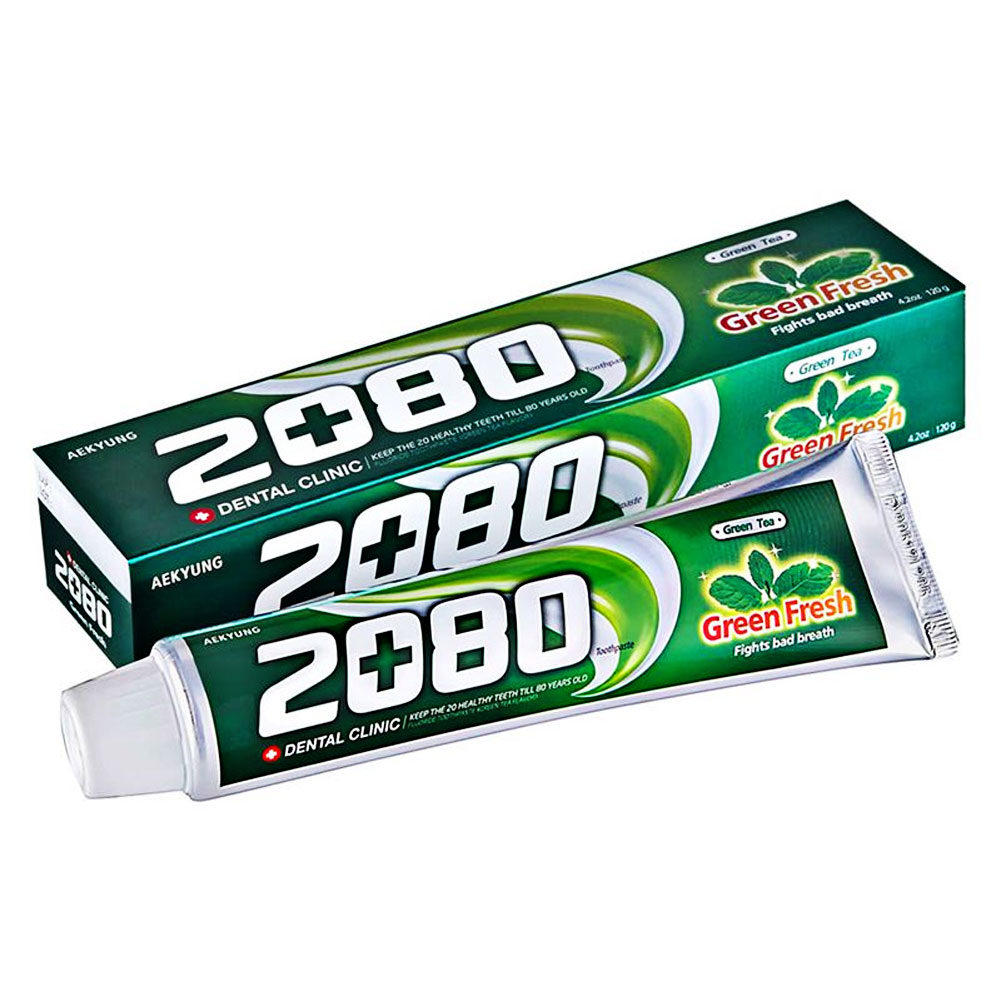 Kem đánh răng2080 Dental Clinic Green fresh t.chất trà xanh 120 g 