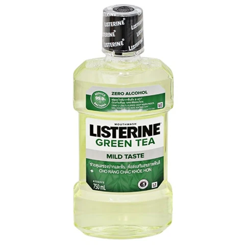Nước súc miệng  Listerine Natural green tea 750ml