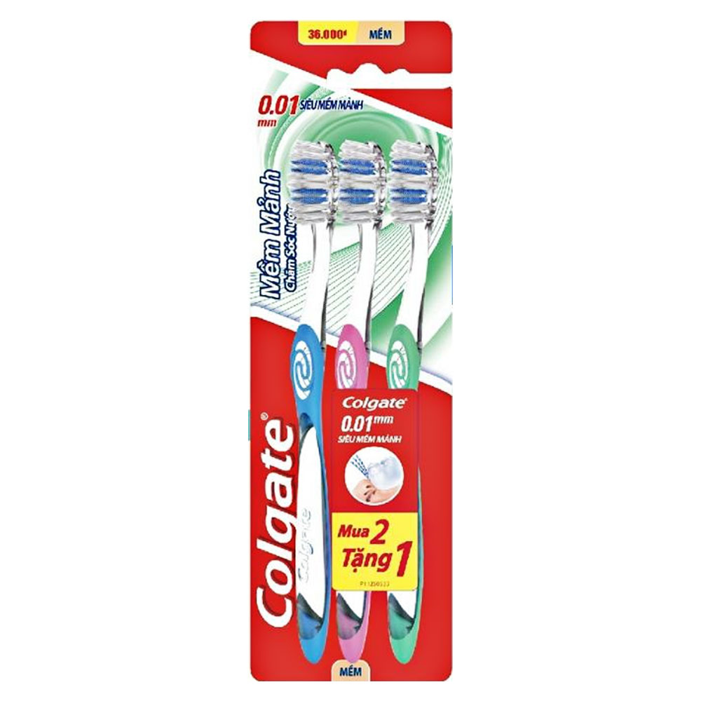 Bàn chải đánh răng Colgate chăm sóc nướu bộ 2 tặng 1