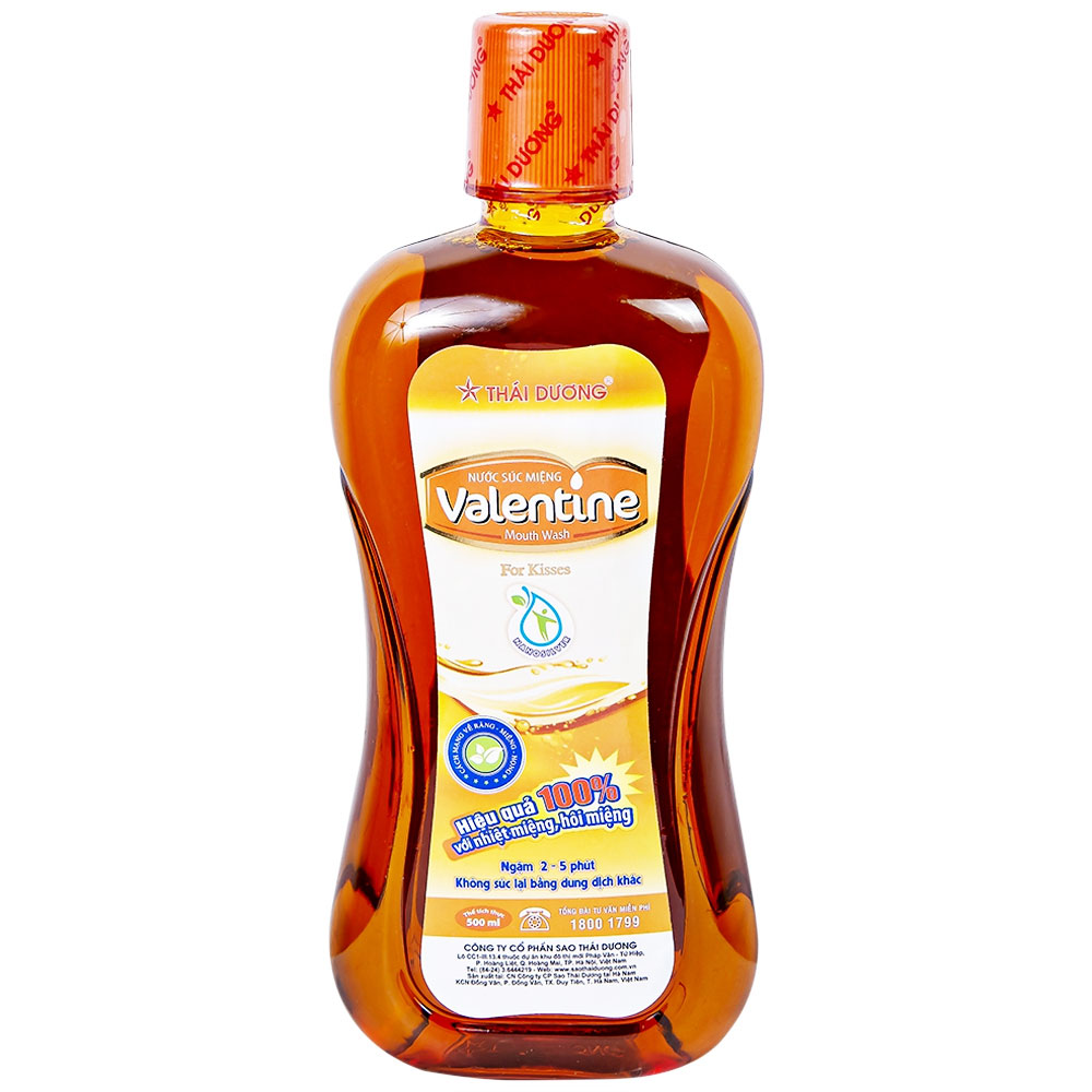 Nước súc miệng  Thái dương Valentine Kiddy Nano Bạc 250ml