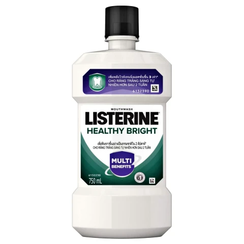Nước súc miệng  Listerine chanh muối Healthy Brigh 750ml
