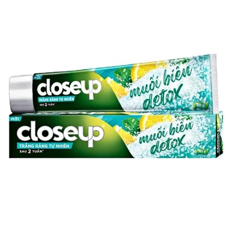 Kem đánh răngCloseup  Trắng Răng Muối Biển 180g