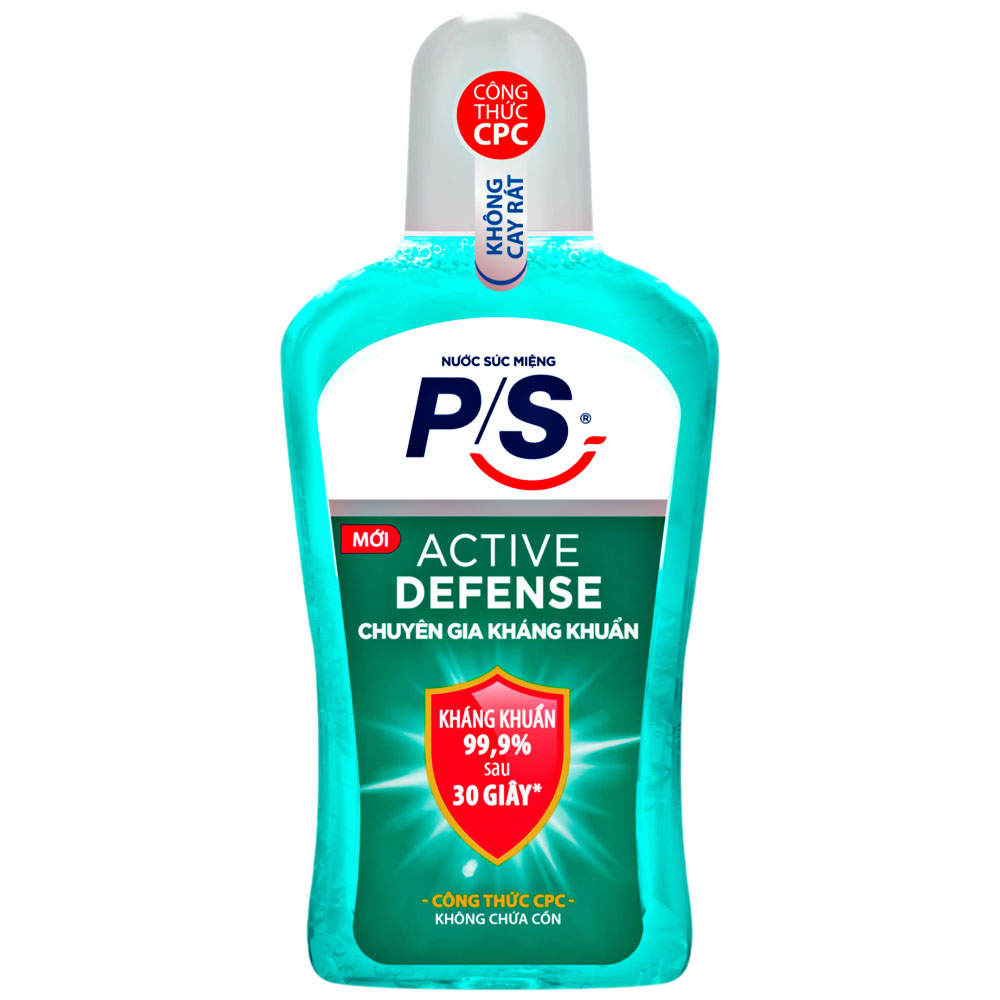 Nước súc miệng  PS ACTIVE DEFENSE 500ml