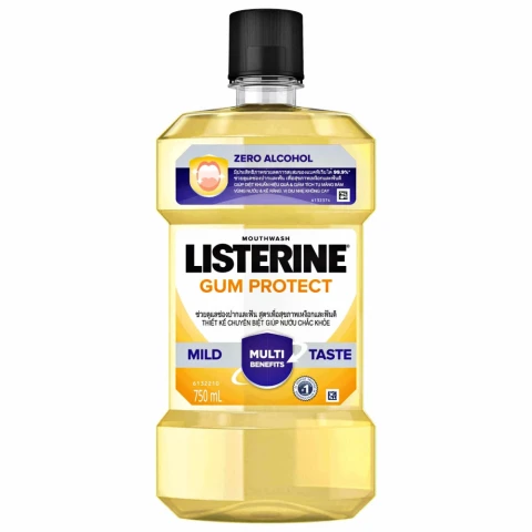 Nước súc miệng  Listerine Gum Care vị gừng thảo mộc 250ml