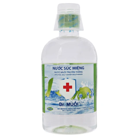 Nước súc miệng  Dr.Muối  vỏ chanh 500ml