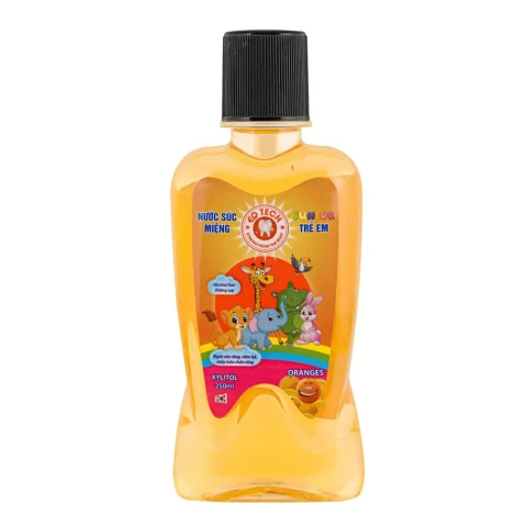 Nước súc miệng   EQ Tech trẻ em  Junior Orange  hương cam  250ml